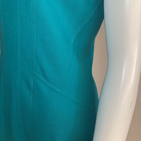 Gorgeous Teal Sleeveless Dress 4 - Picture 4 of 11